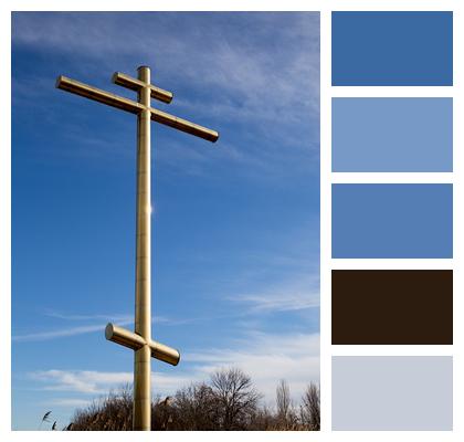 Cross Christianity Grass Image