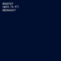 #000F2F - Midnight Color Image