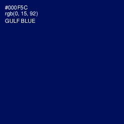 #000F5C - Gulf Blue Color Image
