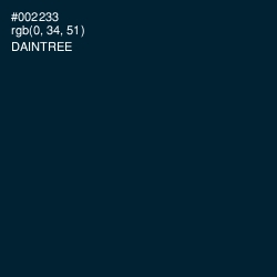 #002233 - Daintree Color Image