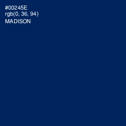 #00245E - Madison Color Image