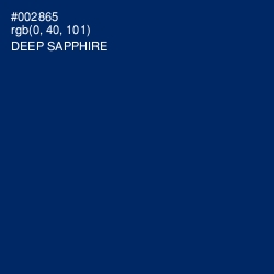 #002865 - Deep Sapphire Color Image