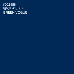 #002958 - Green Vogue Color Image