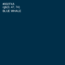 #002F4A - Blue Whale Color Image
