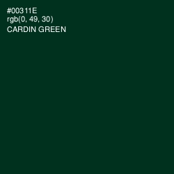 #00311E - Cardin Green Color Image