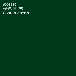 #00381C - Cardin Green Color Image