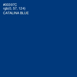 #00397C - Catalina Blue Color Image