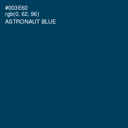 #003E60 - Astronaut Blue Color Image