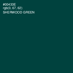#00433E - Sherwood Green Color Image