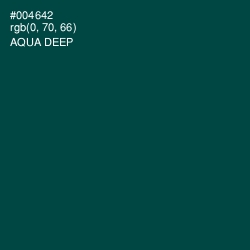 #004642 - Aqua Deep Color Image