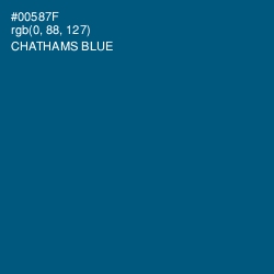 #00587F - Chathams Blue Color Image