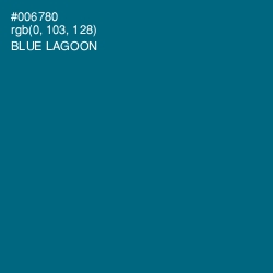 #006780 - Blue Lagoon Color Image