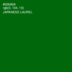 #00680A - Japanese Laurel Color Image