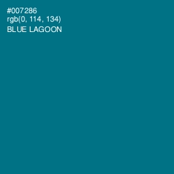 #007286 - Blue Lagoon Color Image