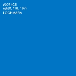 #0074C5 - Lochmara Color Image