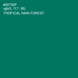 #00755F - Tropical Rain Forest Color Image