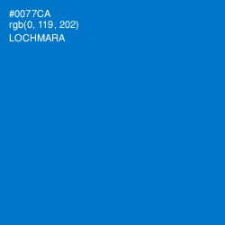 #0077CA - Lochmara Color Image