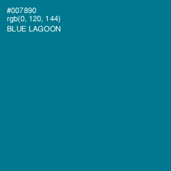 #007890 - Blue Lagoon Color Image