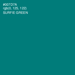 #007D7A - Surfie Green Color Image
