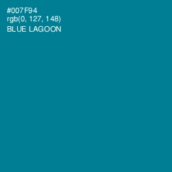 #007F94 - Blue Lagoon Color Image