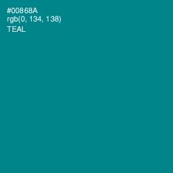 #00868A - Teal Color Image