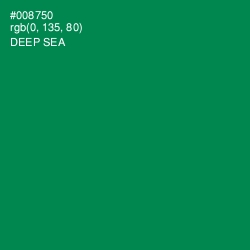 #008750 - Deep Sea Color Image