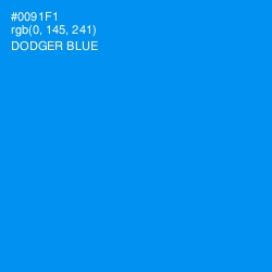 #0091F1 - Dodger Blue Color Image