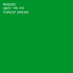 #00952C - Forest Green Color Image