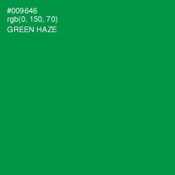 #009646 - Green Haze Color Image