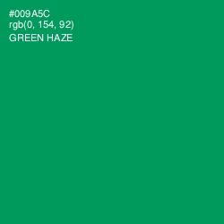 #009A5C - Green Haze Color Image