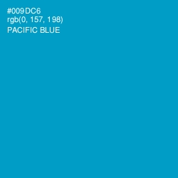 #009DC6 - Pacific Blue Color Image