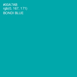 #00A7AB - Bondi Blue Color Image