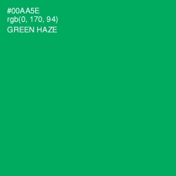 #00AA5E - Green Haze Color Image