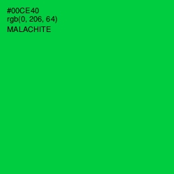 #00CE40 - Malachite Color Image