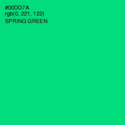 #00DD7A - Spring Green Color Image