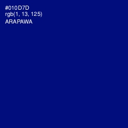 #010D7D - Arapawa Color Image