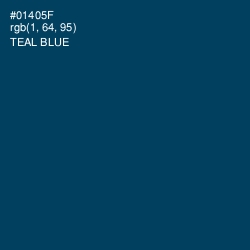 #01405F - Teal Blue Color Image