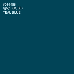 #014458 - Teal Blue Color Image