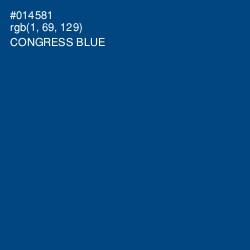 #014581 - Congress Blue Color Image