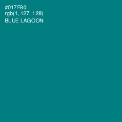 #017F80 - Blue Lagoon Color Image