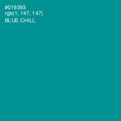 #019393 - Blue Chill Color Image
