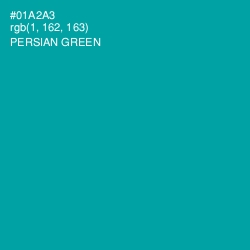 #01A2A3 - Persian Green Color Image