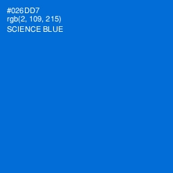 #026DD7 - Science Blue Color Image
