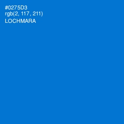 #0275D3 - Lochmara Color Image