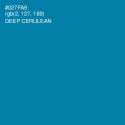#027FA9 - Deep Cerulean Color Image