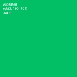 #02BE65 - Jade Color Image