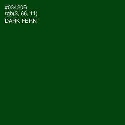 #03420B - Dark Fern Color Image