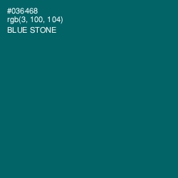 #036468 - Blue Stone Color Image