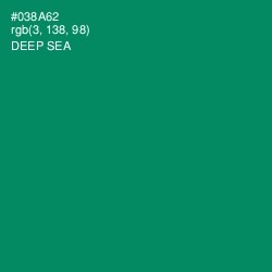 #038A62 - Deep Sea Color Image