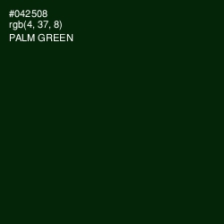 #042508 - Palm Green Color Image